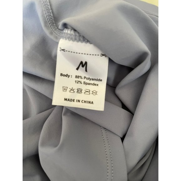 Unisex Sleeveless Gray Breathable Cooling Workout / Running Crop Tank Top - Picture 12 of 12